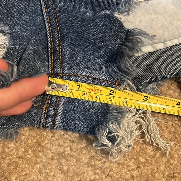 Indigo Rein High Waisted Hi/Low Shorts - Picture 5 of 6